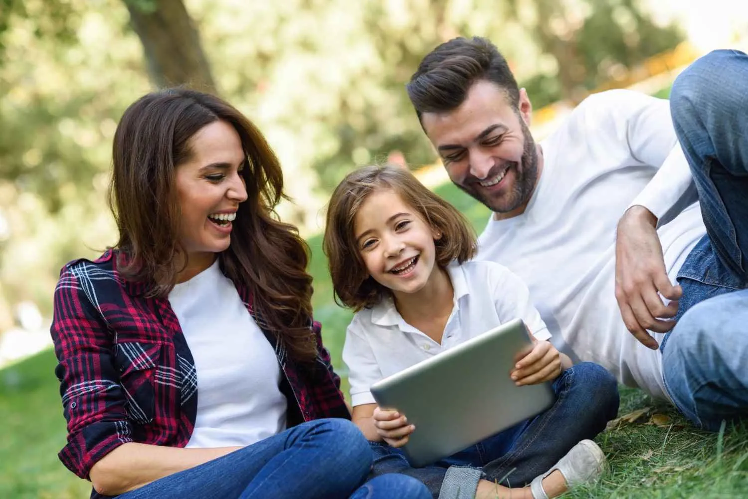 Parents and child together